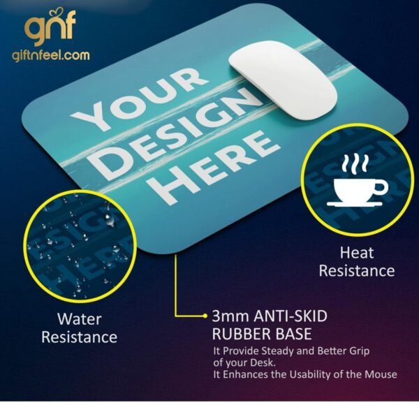 GiftNFeel Premium Mousepad (Set of 2) with Personalized Keychain - Image 3